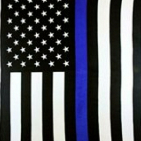 Thin blue line 50x60 polar fleece blanket throw - Picture 2 of 3